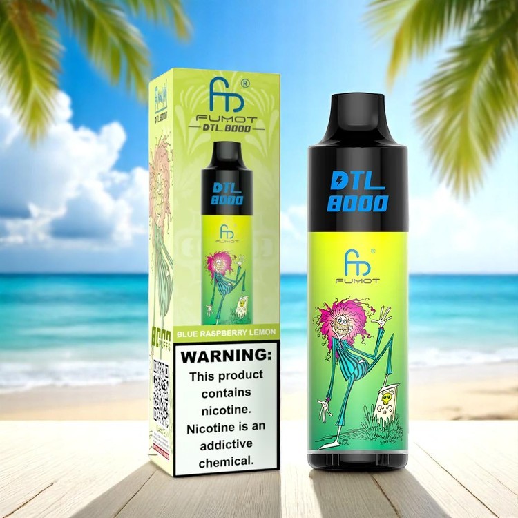 Fumot DTL 8000 Puffs Einweg-Vape-Pen – Blaue Himbeerzitrone: Ein Game-Changer im deutschen Vape-Markt?