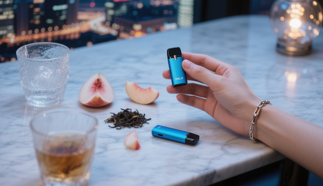 RELX Vape-Crush Pocket 6000 | Pfirsich-Oolong-Tee: Innovation trifft auf Geschmackserlebnis