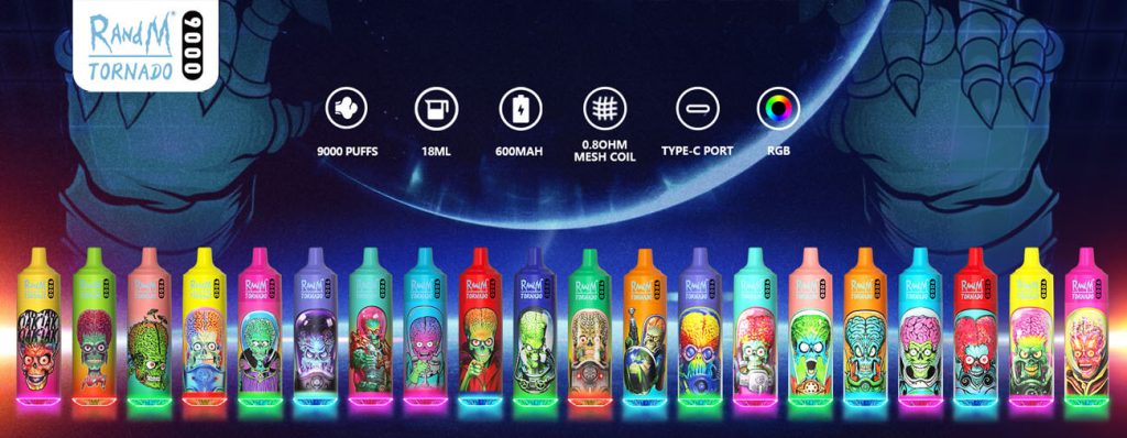 RandM Tornado 9000 Puffs: Innovation trifft auf Langlebigkeit