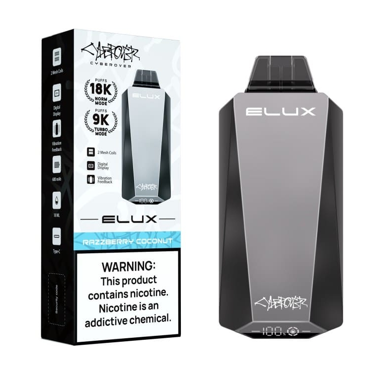 Elux Cyberover 18000 Vape - Himbeer-Kokosnuss: Ein Geschmackserlebnis der Extraklasse