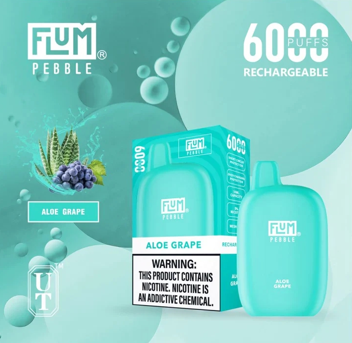 Die Kunst des Leichten: FLUM PEBBLES 6000 mit Aloe-Traube – Schweizer Frische neu definiert