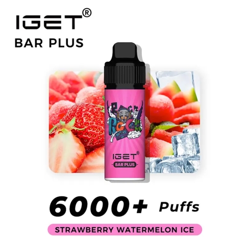 IGET Bar Plus 6000 Züge: Die Erdbeer-Wassermelonen-Eis-Revolution für den deutschen Vape-Genuss