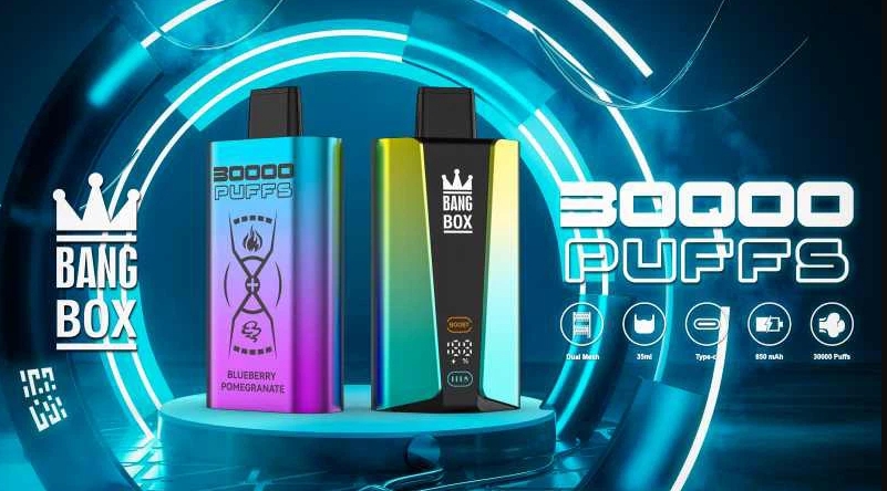 Bang Box 30000 Züge Smart Screen Vape - Blaubeereis: Der Alpine Tech-Titan für Österreichs Genießer