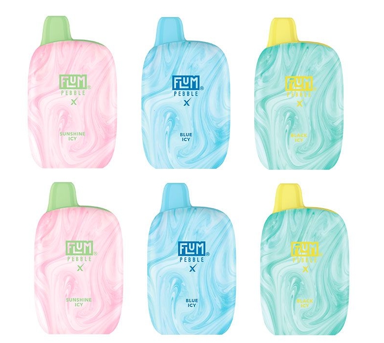 FLUM PEBBLES 6000 Züge Vape - Schwarz Eisig: Alpine Kühle in Ihrer Hand