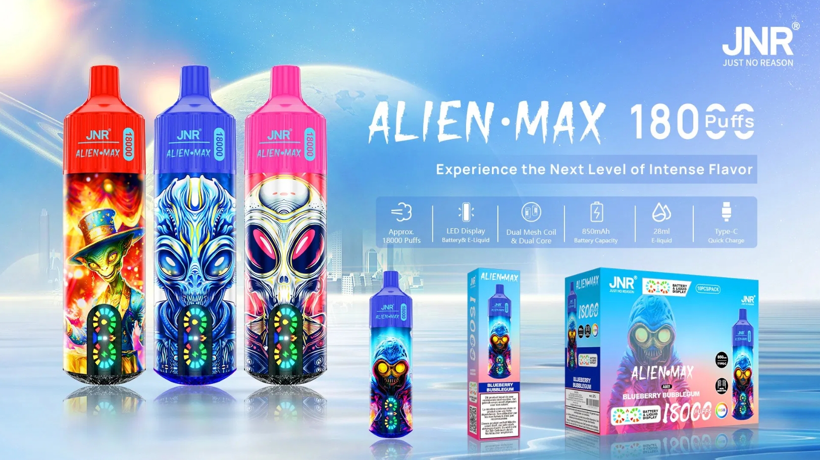 JNR ALIEN Max 18000 Puffs Vape – Wassermeloneneis: Der neue Maßstab auf dem deutschen Markt